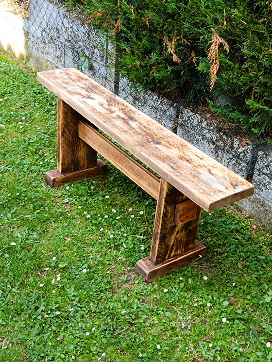 Image 1 of Banc en pin 1,18 m de longueur