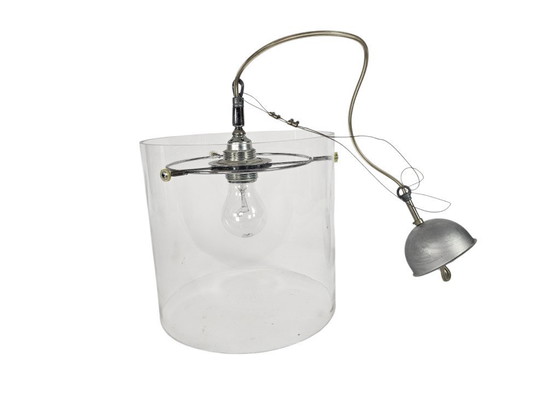 Image 1 of Dutch Design - Pola International Amsterdam - Hanglamp - Glas - Metaal - 1990's