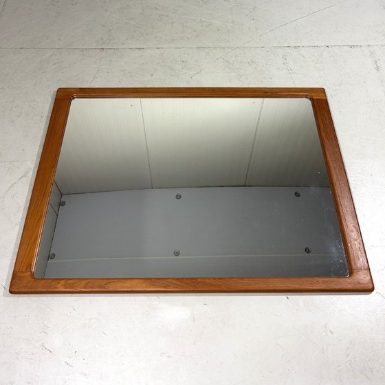 Image 1 of Silkeborg XL teak wall mirror, Denmark