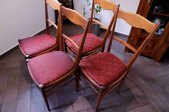 Image 1 of Set of Retro Dining Chairs – Dřevotvar Jablonné nad Orlicí 