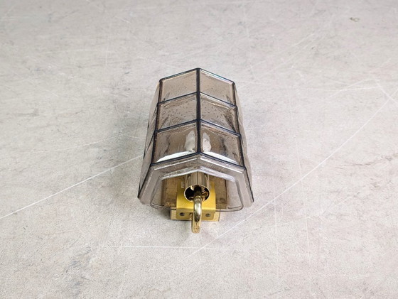 Image 1 of 10x Vetreria Limburg lampada da parete in vetro brutalista