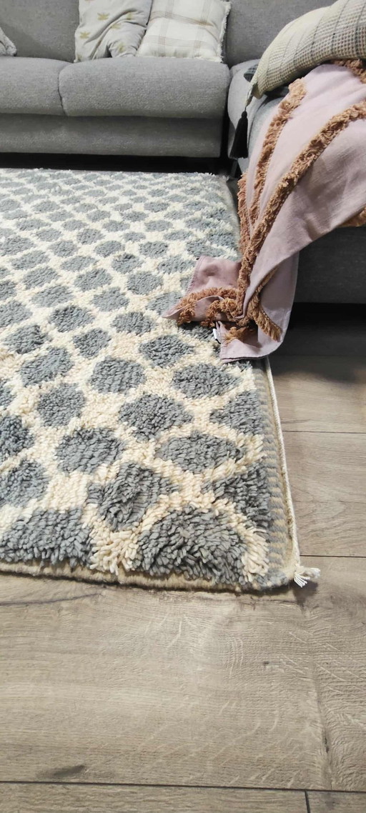 Berber Teppich 300 x 200 Boho Schurwolle Teppich Marokkanisch
