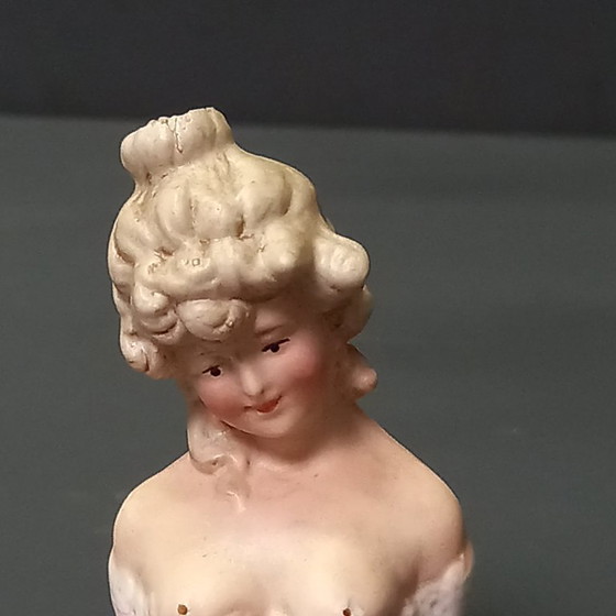 Image 1 of Victorian Bisque Porcelain Figurines - Set