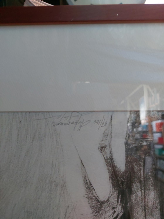 Lithographie d'Ab Jongmans – Lithographies et sérigraphies, Paper (photo 4 of 5)
