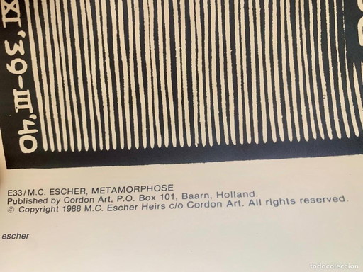 1988 M.C. Escher – Metamorphosis – Cordon Art Holland