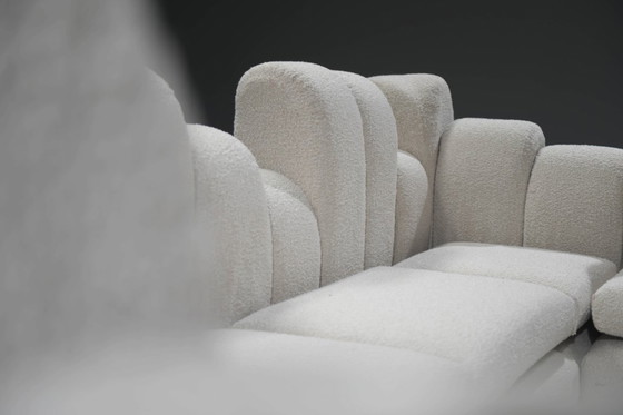 Image 1 of Zeldzame vintage Dromadaire sectionele bank van Hans Hopfer voor Roche Bobois Frankrijk