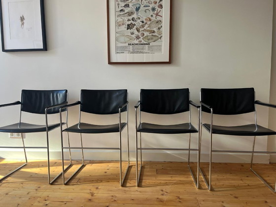 Image 1 of Juego de 4 sillas de comedor "DLA/DSA" de Arnold Merckx para Arco