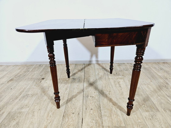 Antieke Kaarttafel in Mahonie, 19e eeuw – Bijzettafels (photo 7 of 19)