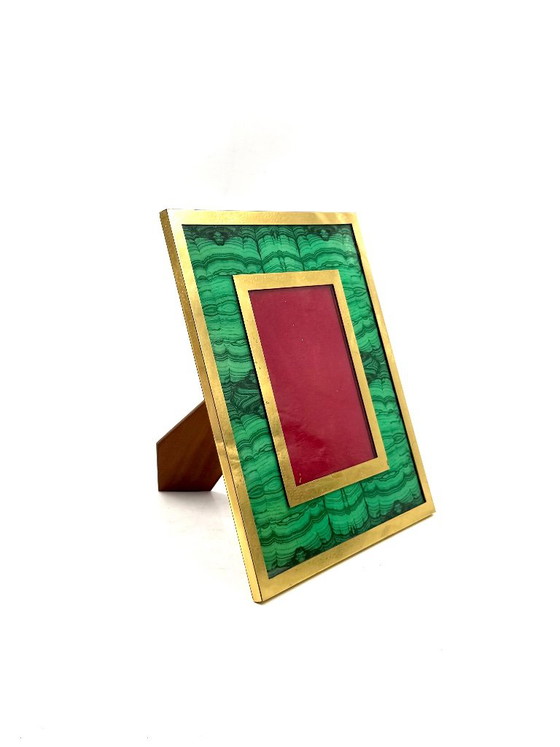 Cornice in finto malachite Mid-century, Italia anni '70 – Cornici, Ottone (photo 6 of 11)