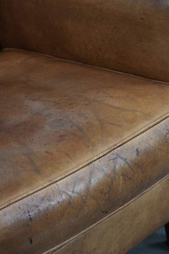 Image 1 of 2 poltrone vintage in pelle di pecora