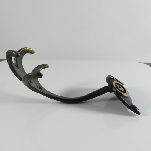 Walter Bosse coat hook OWL - very rare, 1950s