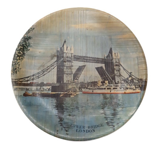 Placa vintage del Puente de la Torre