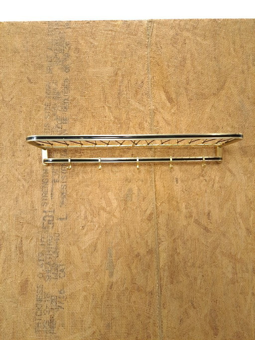 Porte-manteau des années 1950, noir et or, n° 21