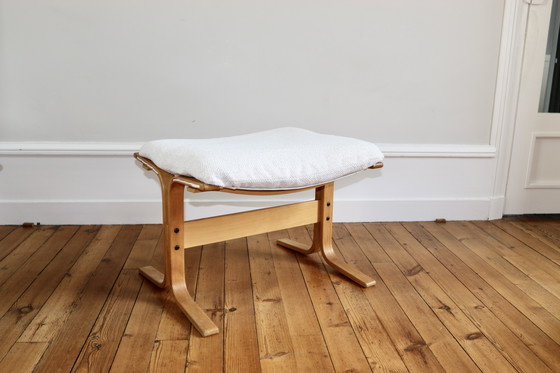 Image 1 of Paire de Fauteuils Lounge Scandinaves Vintage et Ottoman Relling Modèle Siesta 1960