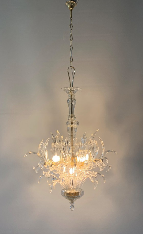 Image 1 of Murano-Glas-Kronleuchter, zugeschrieben an Seguso v.a. 1960