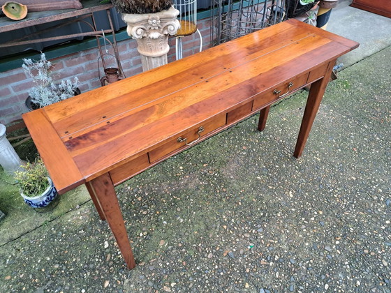 Image 1 of Classic side table, wall table, console size 140x40cm and 75cm high.