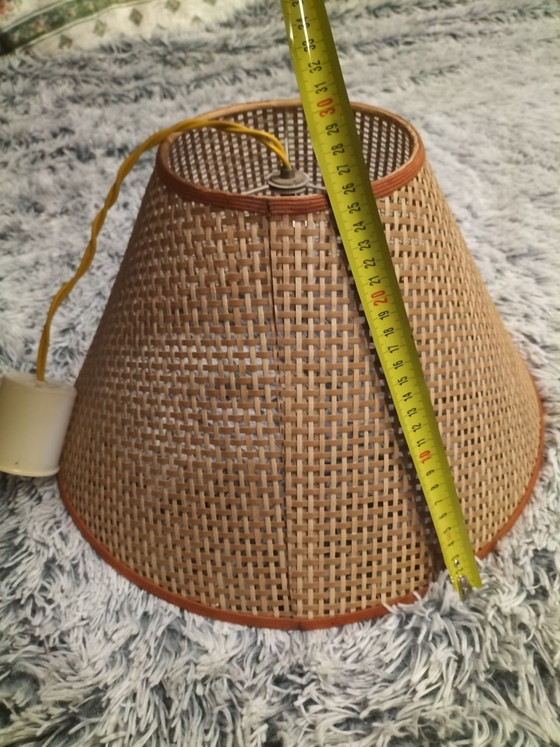 Natural rattan pendant lamp – Plastic (photo 3 of 6)