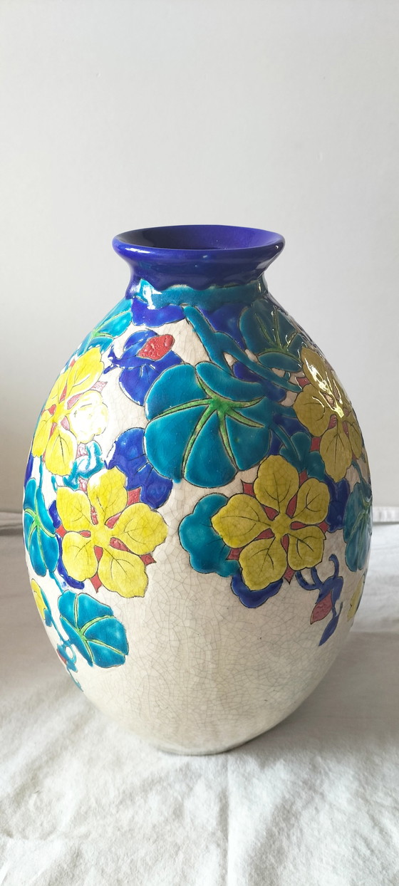 Charles Catteau – Boch Frères Keramis Vase Art Déco – D.2762 – Ca. 1930 – Ceramic (photo 7 of 15)