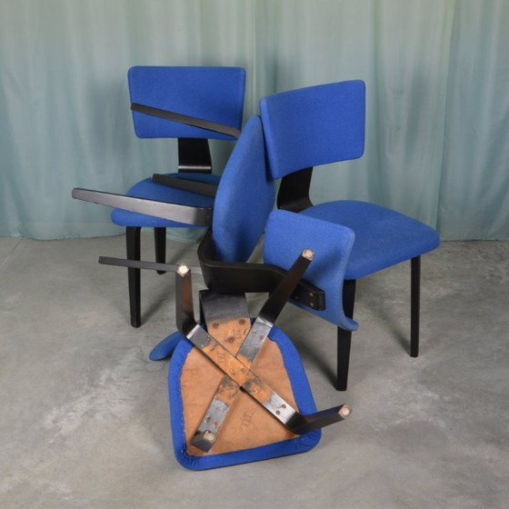 Image 1 of 4 sillas de comedor de madera contrachapada