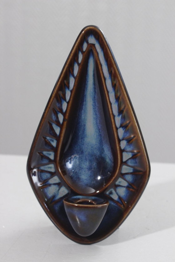 Image 1 of Einar Johansen & Søholm Stentøj - Vintage wall candle holder Denmark 1960s