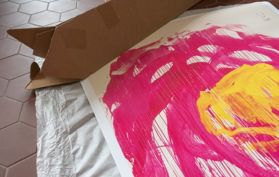 Cy Twombly "Untitled" (Roses) 2008 - Poster 70 × 100 cm I, Art, Paper, Creme, Abstract (photo 6 of 13)