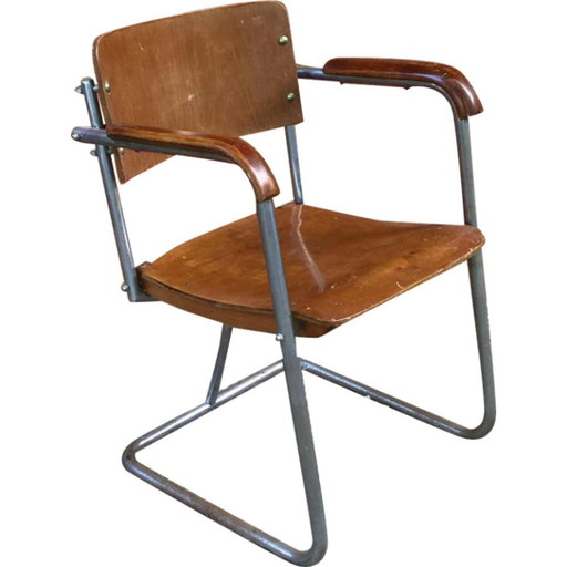Sillón modernista al estilo de Marcel Breuer, años 30