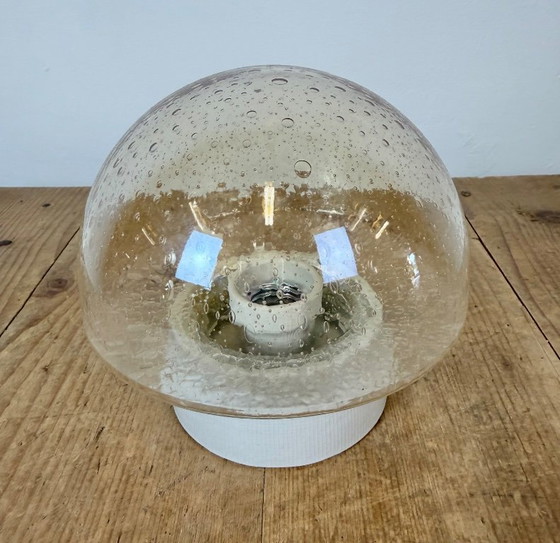 Lampadario vintage in porcellana bianca, anni '70 – Plafoniere, Ceramic, Glass (photo 4 of 9)
