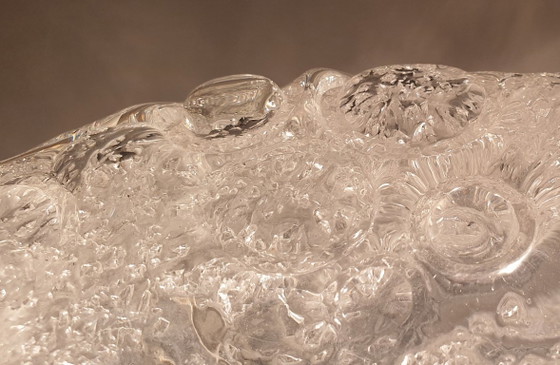 Lámpara de techo Hillebrand Murano Ice Glass de la década de 1970. – Plafones, Chrome (photo 13 of 35)