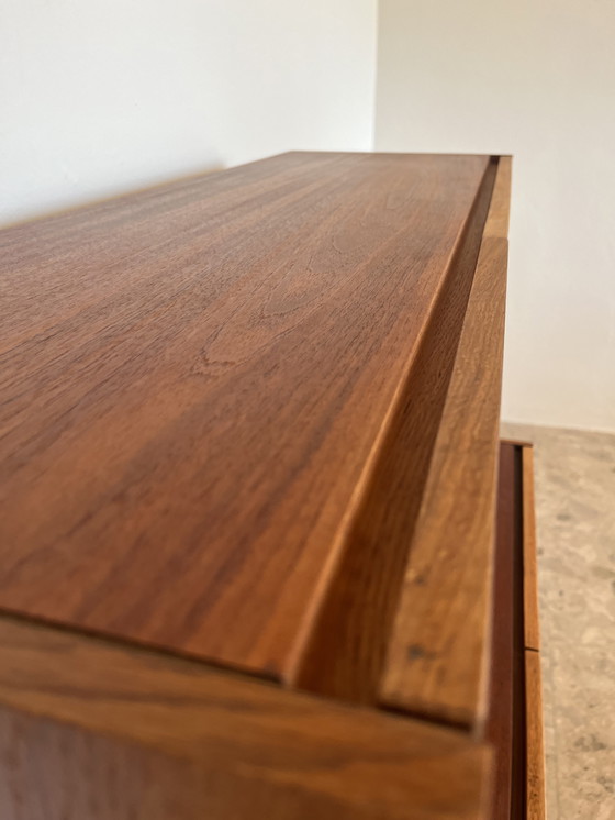 Image 1 of Vintage ladekast van teak en eikenhout