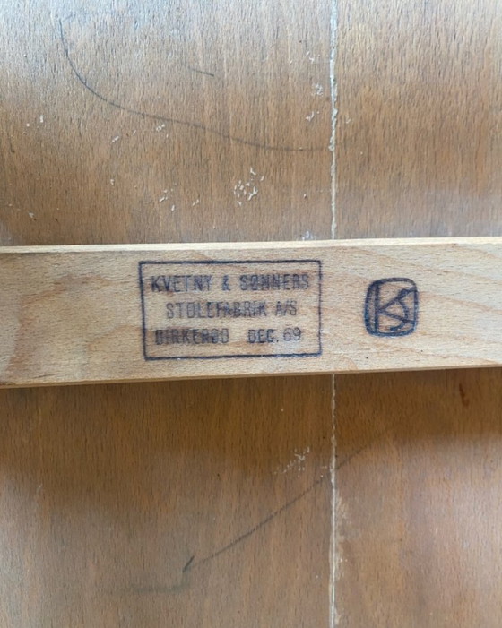 Four low chairs Kvetny and Sonners Stolefabrik Denmark 1960, Side chairs, Wood, Brown (photo 2 of 15)