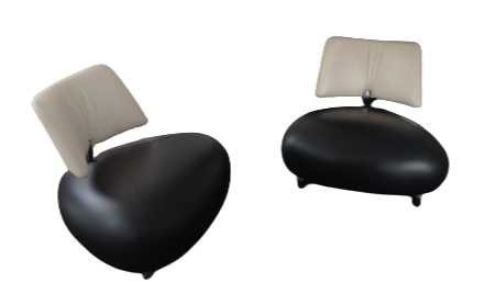 1x Leolux Pallonne armchairs