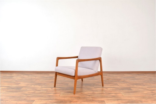 Mid-Century Swedish Teak Lounge Chair by Alf Svensson for Dux, 1960s. – fauteuils, Textile, Wood (photo 2 of 10)