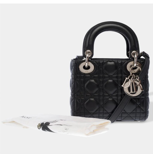 Sac Dior Lady Dior en Cuir Noir - 103453