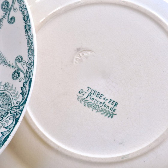 Image 1 of Placas de piedra de hierro de Longwy "Pierrefonds" del siglo XIX.