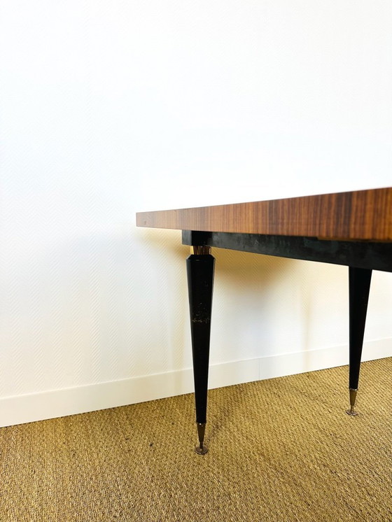 Image 1 of Table de salle à manger art déco en palissandre verni, 1940