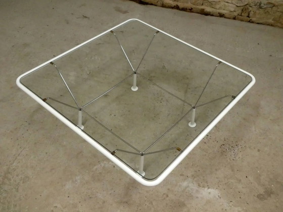 Mesa de centro de Niels Bendtsen, Dinamarca, 1970 – Mesas de centro, Cristal, Metal, Design (photo 6 of 8)