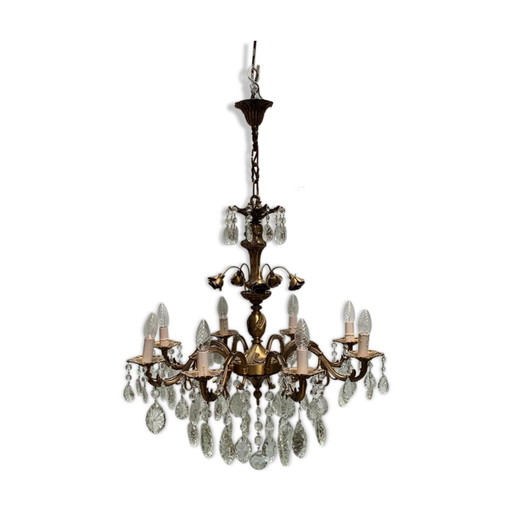 Kroonluchter – Crystal, Brass