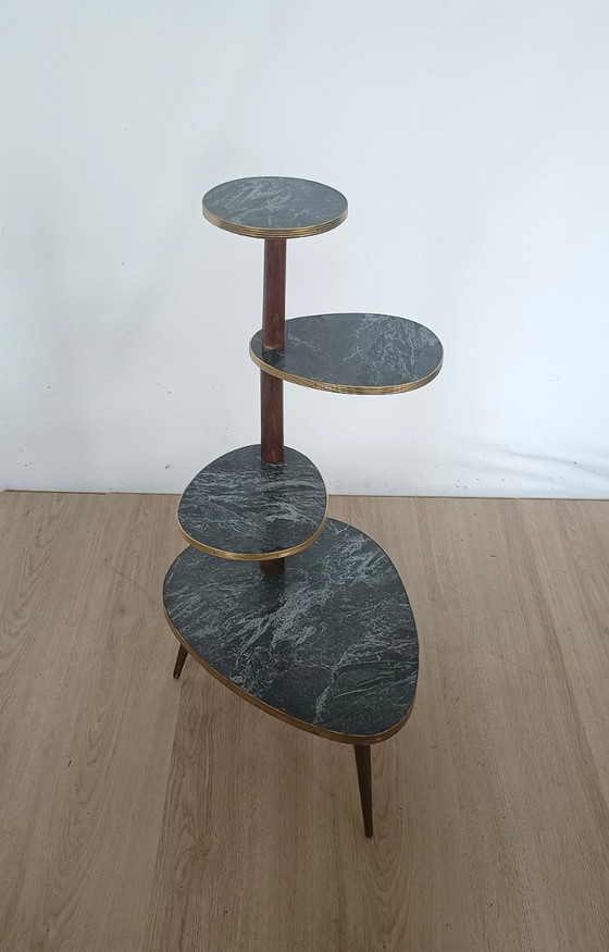 Image 1 of Tavolino portavasi anni Cinquanta con 4 ripiani