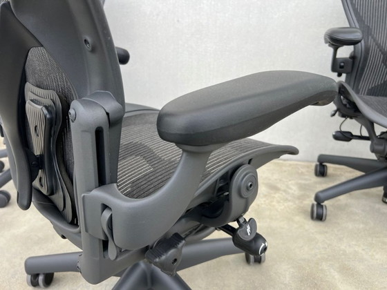 Image 1 of 4x sedie girevoli Herman Miller Aeron modello B