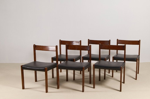 6x Dining chairs Alfred Hendrickx for Belform, 1960s, Belgium