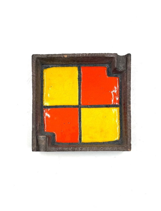 Image 1 of Keramische asbak in space age-stijl uit het midden van de 20e eeuw, Aldo Londi Bitossi, Italië, jaren 70.