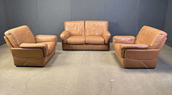 Image 1 of Set di divani vintage di Durlet, anni '80