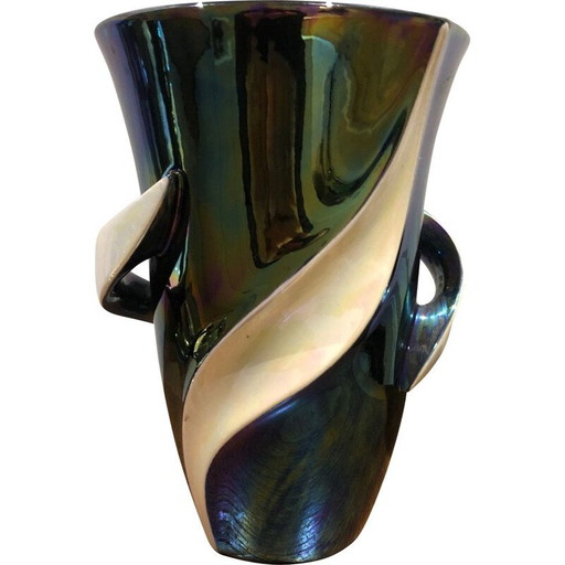 Grand vase vintage verceram 1950