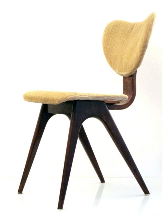 Set of 4 Fifties vintage plywood dining chairs – Side chairs (photo 5 of 5)