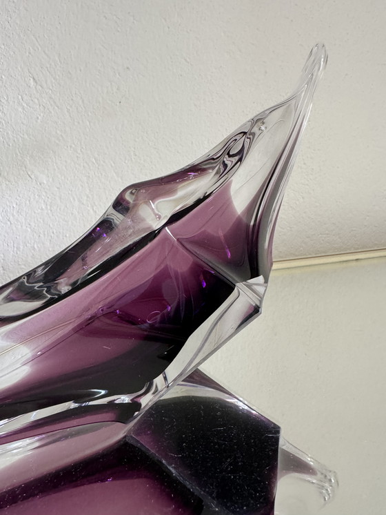 Image 1 of Coppa di cristallo di ametista 70s