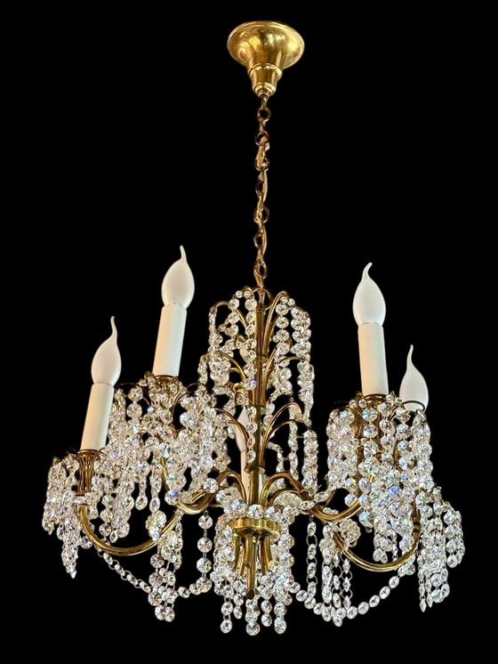 Image 1 of Splendida corona Swarovski di metà secolo Lucbter