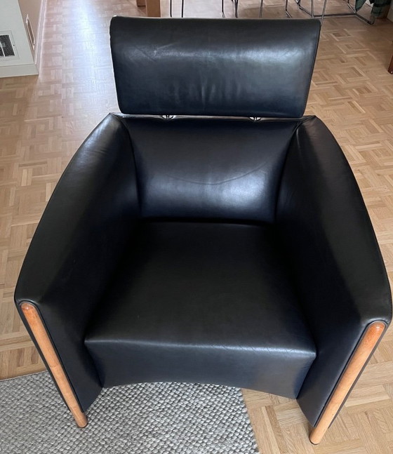 Divano di design Leolux Goncharov con 2 poltrone Goncharov. – Divani 3 posti, Pelle (photo 5 of 7)