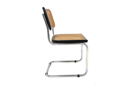 Image 1 of Set of 4 "B32" chairs, Marcel Breuer, Italy, 1990