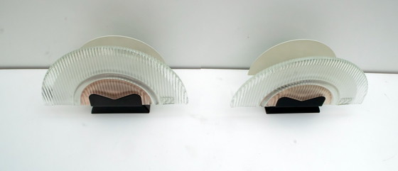 Image 1 of Pareja de lámparas de sobremesa de cristal de Murano italiano Altarte de Stilkronen, 1992