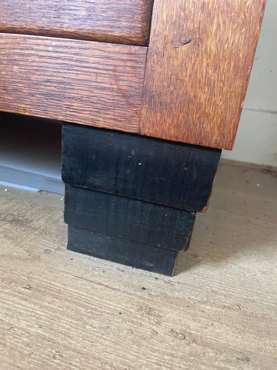 Magnifique armoire/placard à linge Art Déco ancien (années 1930) – Démontable – Wood (photo 10 of 17)